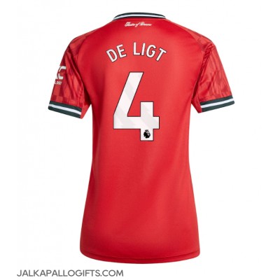 Manchester United Matthijs de Ligt #4 Kotipaita Naiset 2025-26 Lyhythihainen Manchester United Matthijs de Ligt #4 Kotipaita Naiset 2025-26 Lyhythihainen